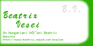 beatrix vesei business card